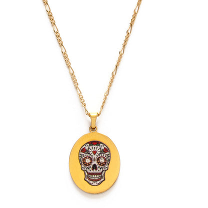Mexican Sugar Skull Necklace