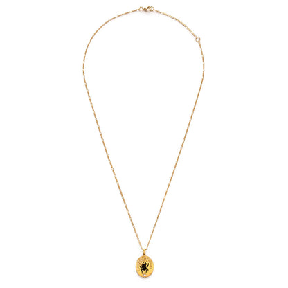 Black Spider Necklace