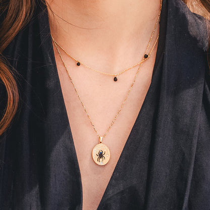 Black Spider Necklace