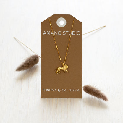 Leo Lion Charm Necklace