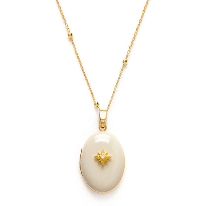 Evening Star Locket Necklace