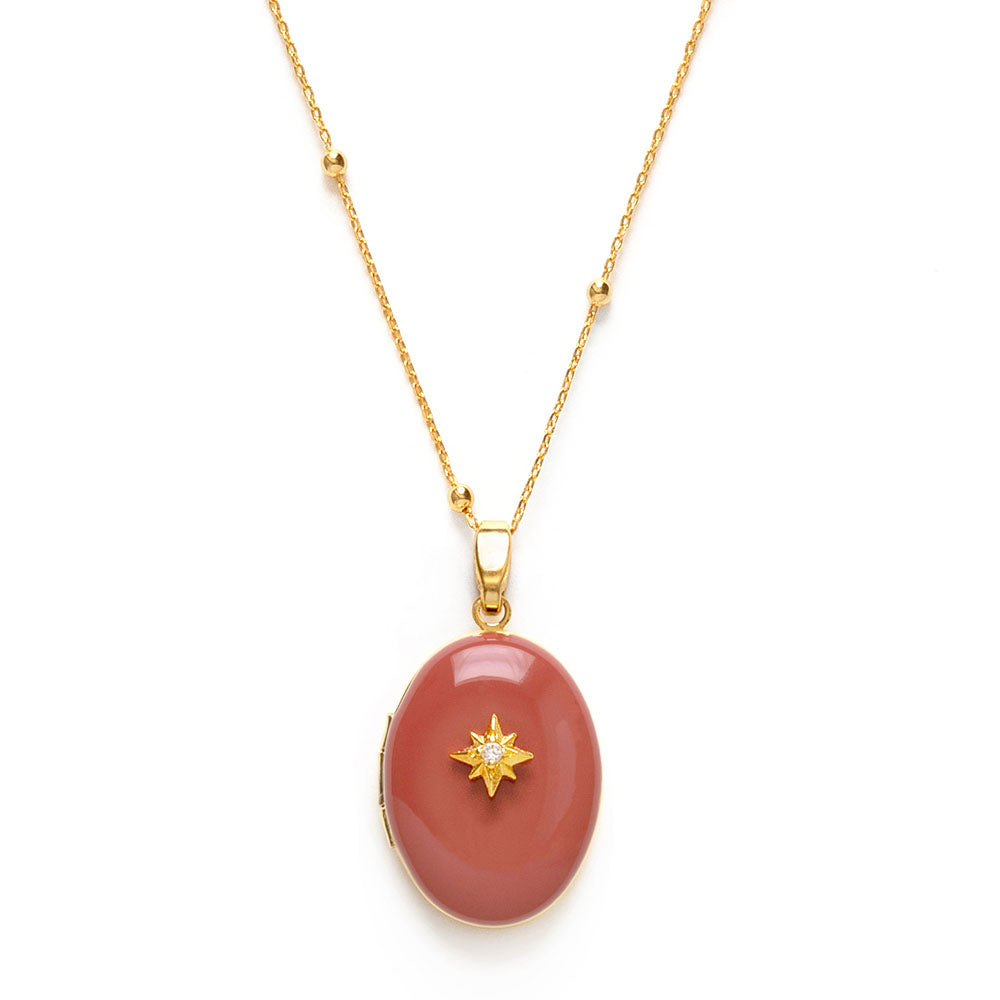 Evening Star Locket Necklace