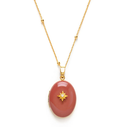 Evening Star Locket Necklace