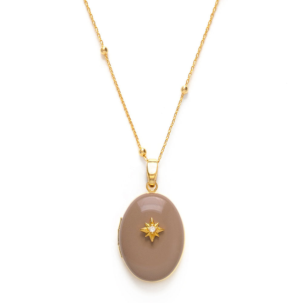 Evening Star Locket Necklace