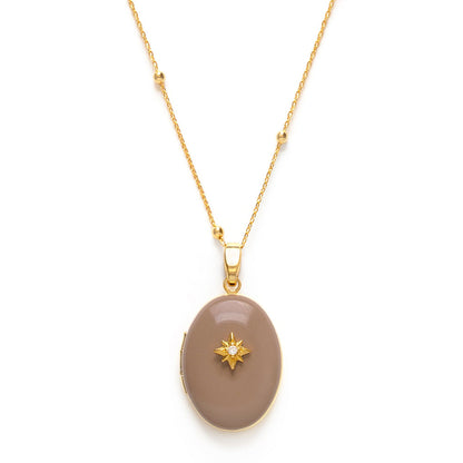 Evening Star Locket Necklace