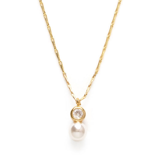 Pearl and Crystal Necklace