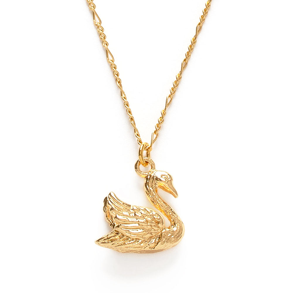 Mother Swan Pendant Necklace