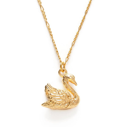 Mother Swan Pendant Necklace