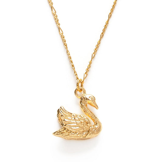 Mother Swan Pendant Necklace