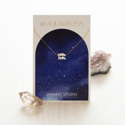 Mother of Pearl Zodiac Necklaces