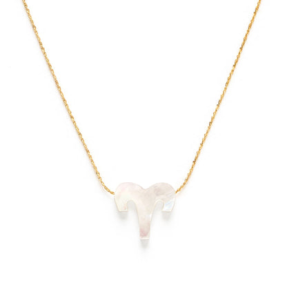 Mother of Pearl Zodiac Necklaces