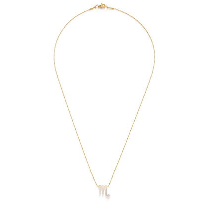 Mother of Pearl Zodiac Necklace | Scorpio