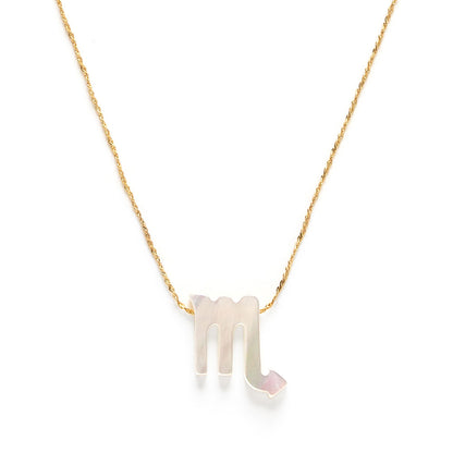 Mother of Pearl Zodiac Necklaces