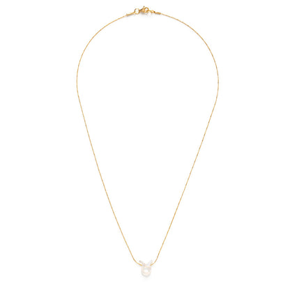 Mother of Pearl Zodiac Necklace | Taurus