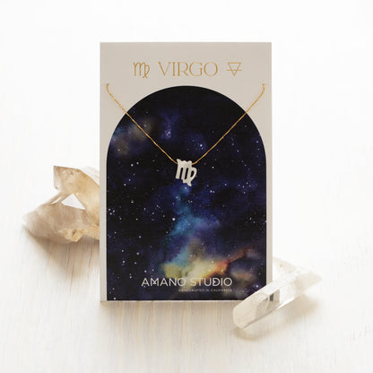 Mother of Pearl Zodiac Necklaces