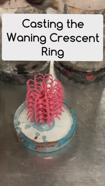 Waning Crescent Ring