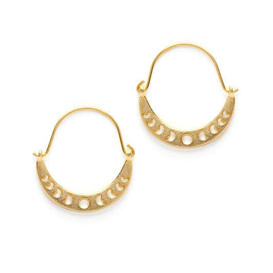 Moon Phases Crescent Earrings
