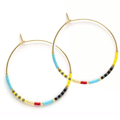 Miyuki Japanese Seed Bead Hoops | Fiesta!
