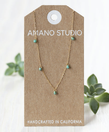 Five Graces Necklace | Turquoise