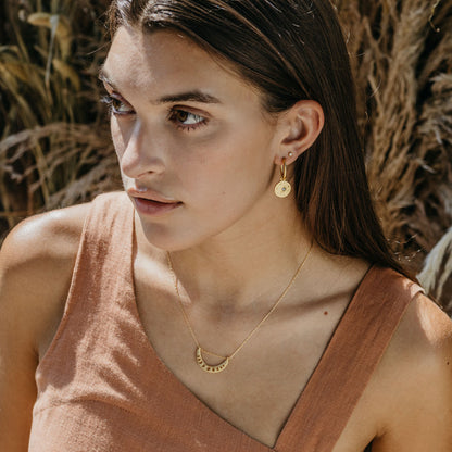 Small Phases of the Moon Necklace