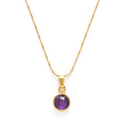 February Birthstone Necklace  | Amethyst