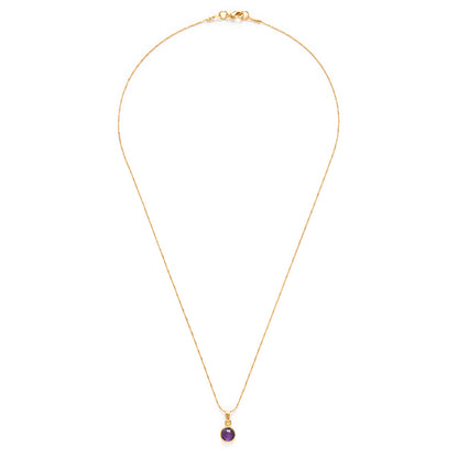 February Birthstone Necklace  | Amethyst