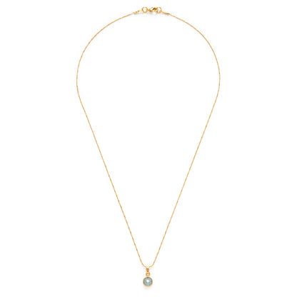 March Birthstone Necklace | Aquamarine