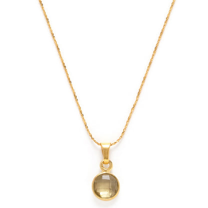 November Birthstone Necklace | Citrine