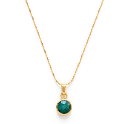 May Birthstone Necklace | Emerald