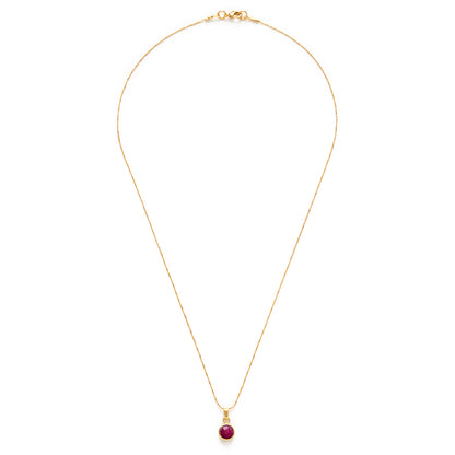 July Birthstone Necklace | Ruby