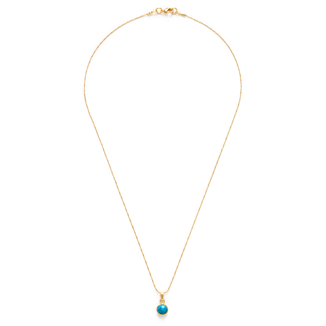 December Birthstone Necklace - Turquoise