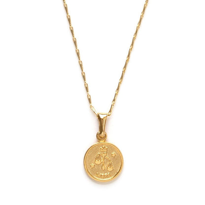 Tiny Zodiac Medallion | Libra